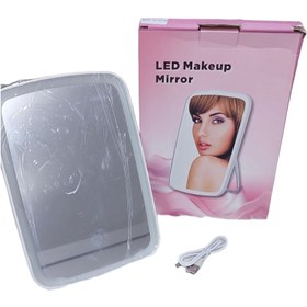 تصویر آینه ال ای دی شارژی آرایشی LED Makeup Mirror