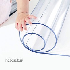 تصویر طلق رومیزی 2 میل(۹۰ در ۱۶۰ سانت) شفاف ژله ای 