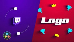 تصویر پروژه آماده داوینچی ریزالو نمایش لوگو Twitch Logo Reveal 