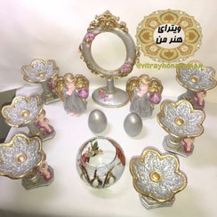 تصویر ظروف هفت سین فرشته هفت سین
