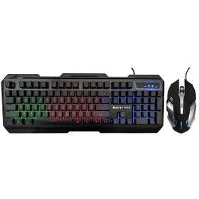تصویر کیبورد و ماوس مستر تک مدل MK9400 Master Tech MK9400 Keyboard and Mouse
