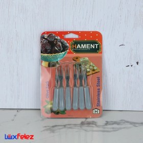 تصویر چنگال فینگر فود دسته پلاستیکی - 