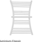 تصویر حوله خشک‌ کن آلومینیومی رویال مدل کلاسیک 80 سفید 