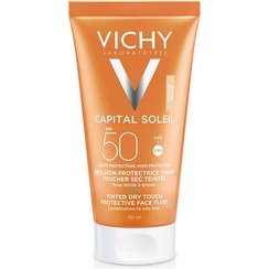 تصویر ضد آفتاب رنگی ضد براقی پوست ویشی 