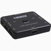 تصویر کی وی ام سوئیچ 2 پورت HDMI دستی وی نت V-SWKHM4K2 