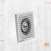 تصویر هواکش 10 سانتی متری لوله ای توربو چراغدار خزرفن مدل ET-100-2 