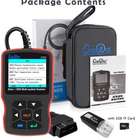 تصویر دیاگ و اسکنر کامل سیستم کد Creator C502 برای مرسدس بنز با اسکنر خطای موتور OBDII EOBD CAN Creator C502 Code Reader Full System Scanner for Mercedes-Benz with OBDII EOBD CAN Engine Fault Scanner