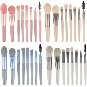 تصویر ست براش ۸تیکه مینی پک - رنگ ابی لاجوردی 8-piece mini brush