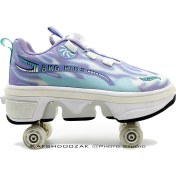 تصویر کفش اسکیت اتومات ZYC24923 رنگ یاسی 