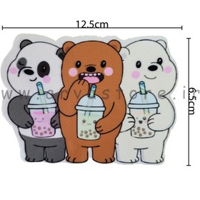 تصویر برچسب حرارتی مدل خرس ها 