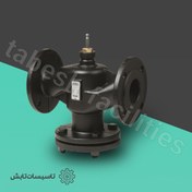 تصویر شیر سه راهه فلنجی زیمنس (Siemens) vxf40.65-49 