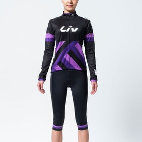 تصویر LIV RACE DAY MID-THERMAL Long Sleeve Jersey – black/purple 