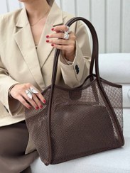 تصویر کیف دوشی زنانه توری مدل ۹۰۱۳ با جنس چرم 