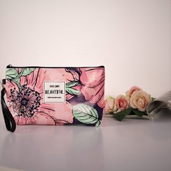 تصویر کیف لوازم آرایش گلدار کیفت 