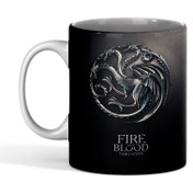 تصویر ماگ سرامیکی طرح خاندان اژدها کد 01 - ساده House of the Dragon mug code 01