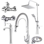 تصویر ست شیرآلات فراست پویا مدل هلن C1 مجموعه 6 عددی 