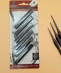 تصویر ذغال طراحی 6 تایی pan wen bo 