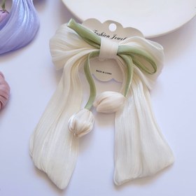 تصویر گیره مو فرانسوی گل لاله 