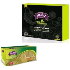 تصویر دمنوش لاغری۱۲۰عددی سبوس برنج قهوه ایی ۲۵عددی دکتر بیز Slimming tea 120 pieces brown rice bran 25 pieces Dr. Biz