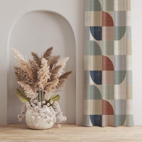 تصویر پرده مخمل دکوتین مدل MZ 107 این پرده با دوخت پانچ در ارتفاع دلخواه قابل سفارش میباشد (در زمان ثبت سفارش اندازه دقیق ارتفاع را ذکر بفرمایید) عرض پرده های پانچ ثابت 135 سانتی متر و در حالت چین 70 تا 100 سانتی متر را پوشش میدهد