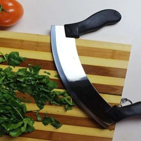 تصویر پیتزا بر و چاقو ساطوری 