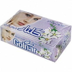 تصویر صابون حمام نارگیل گلنار سفید جعبه ای 6ع 
