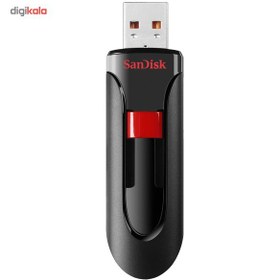 تصویر فلش SanDisk مدل Cruzer Glide CZ60 64GB به صورت عمده فلش مموری 64GB مشکی-قرمز سن دیسک کروزر گلاید 64 گیگ - CZ60