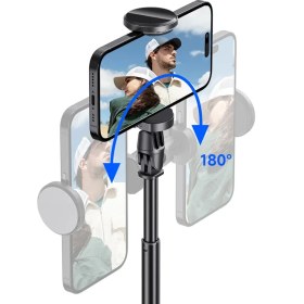 تصویر سه پایه سلفی بلوتوثی Generic TT01 Extendable Bluetooth Selfie Stick Tripod 