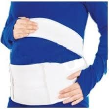 تصویر کمربند بارداری با حمایت فوقانی پاک سمن رنگ سفید Paksaman Maternity Belt White Color