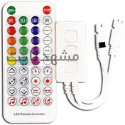 تصویر ریموت کنترل LED RGB مدل SP611E با ۲۸ برنامه موزیکال 
