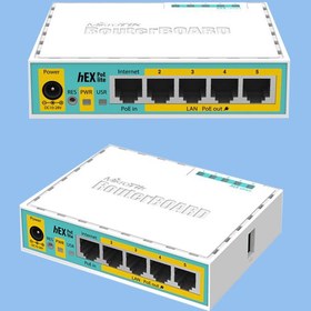 تصویر روتر میکروتیک مدل HEX POE Lite_ RB750UPr2 Routeur Mikrotik HEX POE Lite RB750Ur2