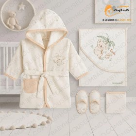 تصویر سرویس حوله نوزاد ۴ تیکه طرح کوالا Biorganic 