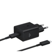 تصویر شارژر سامسونگ مدل EP-T4511 توان 45 وات دو پین همراه کابل Charger Samsung EP-T4511 45W Dual Pin With Cable