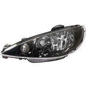 تصویر چراغ جلو‌ راست طرح فابریک دودی اس ان تی مناسب پژو 206 SNT SNTP206HBL Automotive Front Left Lighting For Peugeot 206