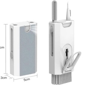 تصویر فرچه تمیز کن الکترونیک و کیبورد 8 کاره 