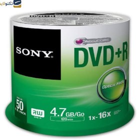 تصویر دی وی دی خام سونی مدل DVD+R بسته 50 عددی 