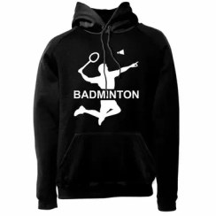 تصویر هودی ورزشی بدمینتون فشن لاین BDMNTN 31 | مشکی/سفید 