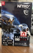 تصویر کارت گرافیک سافایر RX570 Nitro Plus ۸ گیگابایت استوک 