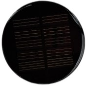 تصویر مینی پنل خورشیدی گرد با قطر 8 سانتی متر 2 ولت 25 میلی آمپر Mini panel solar round 8cm- 2V 25mA