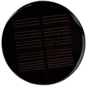 تصویر مینی پنل خورشیدی گرد با قطر 8 سانتی متر 2 ولت 25 میلی آمپر Mini panel solar round 8cm- 2V 25mA