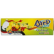 تصویر بسته 20 عددی کیسه زباله بند‌دار متوسط رولی لیمو آیری پلاست 