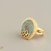 تصویر انگشتر طلا زنانه فیروزه کد A88 