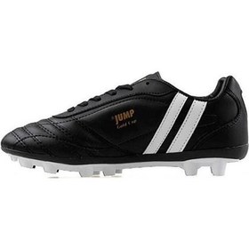 تصویر کفش فوتبال مردانه مشکی مدل 13256 برند jump 13256 Men's Black Cleat Football Shoes