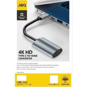 تصویر کابل تبدیل TYPE-C به HDMI جی بی کیو مدل HDT-01 JBQ HDT-01 USB Type-C to HDMI 4K HD Converter