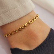 تصویر پابند زنانه وای اس ایکس مدل AY005 از جنس استیل طرح فیگارو 