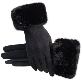 تصویر دستکش خز شنل 