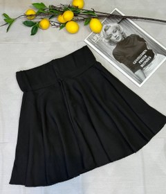 تصویر دامن تنیسی - ساده مشکی 