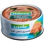 تصویر کنسرو ماهی تون در روغن گیاهی مکنزی 180گرم تخفیف واحد 9500 تومان 