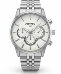 تصویر ساعت مردانه سیتیزن vip صفحه سفید استیل 