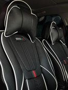 تصویر روکش صندلی خودرو طرح گوچی مناسب پراید ۱۳۱ و ۱۳۲ و تیبا ۱ با جنس چرم 